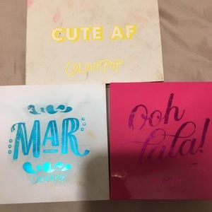 **** THIS ITEM IS SOLD OUT ***** Colourpop bundle of 3 sold out palettes